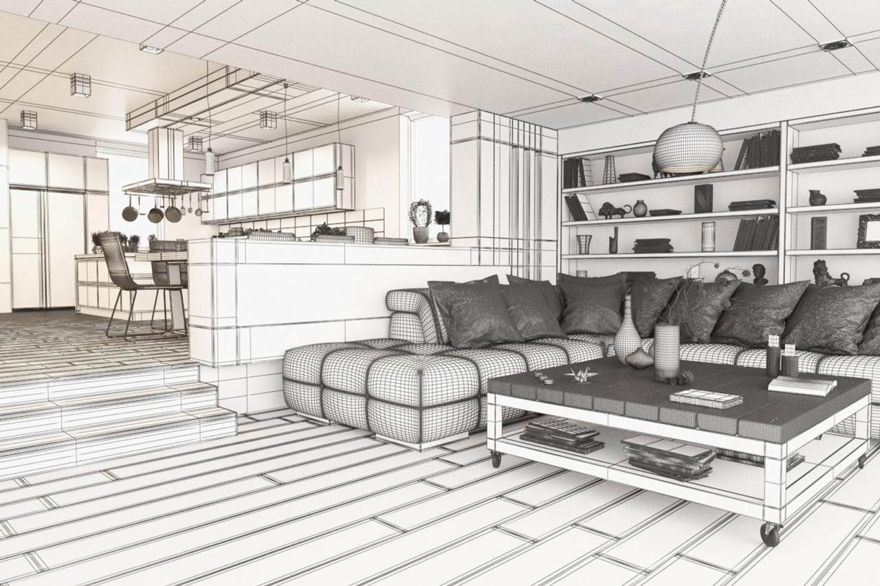 Office Space 3D Interior Visualization